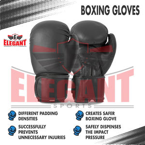 Gants de boxe d'entraînement pour adultes en cuir PU de la plus haute qualité couleur unie élégante pour les sports et les arts martiaux - Product Image 5