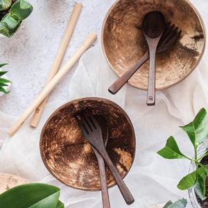 Toutes les tailles bol en coquille de coco le moins cher petit mini bols en noix de coco jumbo du Vietnam avec logo - Product Image 5