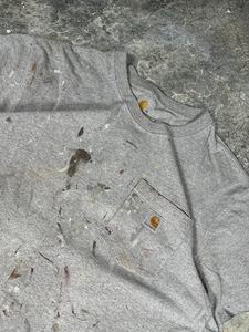 Camiseta de Estilo Urbano con Parches Desgastados para Hombre, Camiseta de Algodón con Diseño Gráfico, Camiseta Informal de Moda Urbana - Product Image 4