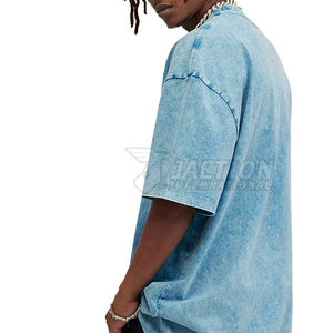 T-shirt 100% coton à séchage rapide pour hommes, design unique, coupe ample, imprimé, prix de gros, délavé à l'acide - Product Image 5