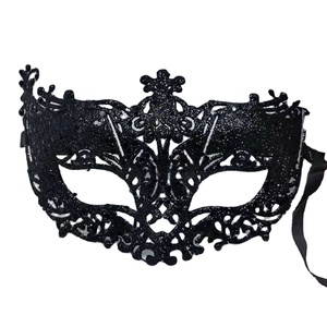 Mascherata spettacolo mezza faccia di volpe con paillettes di pizzo maschera per la festa danzante di Halloween - Product Image 1