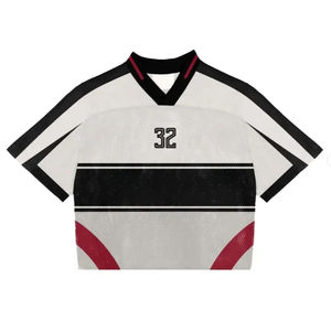 American Football Jersey-Customizable Design Breathable <b>Mesh</b> Fabric <b>Short</b> Sleeve Unisex Adult Sports Training & Daily Wear - Product Image 1