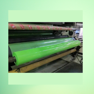 Green Film Plant Roller for Industrial Use Durable <b>Rubber</b> Roller for Plastic Film Machinery and Processing - Product Image 1