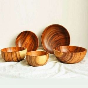 Utensilios de cocina de madera natural respetuosos con el medio ambiente y duraderos hechos con un tazón de mezcla de madera de mango sólido para hoteles, restaurantes y hogares - Product Image 5