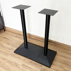 Industrial Design Style <b>Bar</b> <b>Table</b> with Double Iron Legs CHBCF025 - Product Image 4