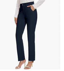 Pantalons de costume pour femmes, coupe droite, extensible, avec poches, pour le travail, décontractés, pantalons de costume, nouvelle arrivée du Bangladesh, usine - Product Image 3