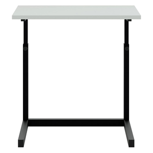 Table Rectangular Standing <b>Desk</b> Table <b>White</b> Top Black Frame for Living - Product Image 5