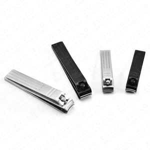 Professional Stainless Steel Flat <b>Edge</b> Nail Clipper Black Silver Custom Logo Fingernail Toenail <b>Cutter</b> Wholesale - Product Image 3