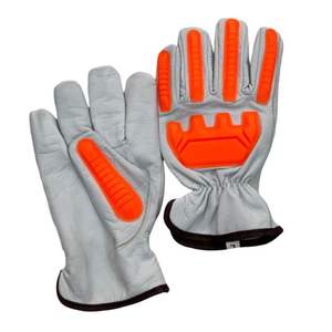 Gants anti-choc haute performance avec protection anti-coupure antidérapante ignifugée des mains et des bras Fonctions Gant de travail en cuir fendu - Product Image 2
