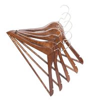 SMART COAT Ecologische, hoogwaardige houten kledinghangers voor kledingwinkel, keuken, kledingkast, badkamer - Moderne stijl, aanpasbare maat