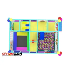 Sistema de Parque de Diversiones Comercial para Niños de 5x2m, Equipo de Juegos Interior, Trampolín, Piscina de Pelotas, Combinado para Centros Comerciales - Product Image 3