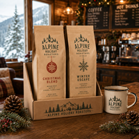 Coffret cadeau café AT PACK Black Friday, boîte à café personnalisée avec sachets de café, emballage haut de gamme pour la marque de torréfacteur de café