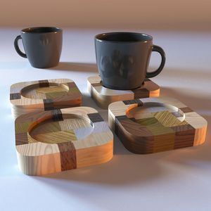Sous-verre en bois éco-responsable, conçu pour une vie durable, protection élégante pour la table et utilisation quotidienne - Product Image 5