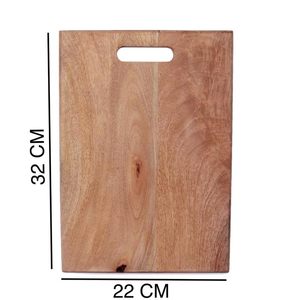 Tabla de cortar de madera de diseño antiguo con acabado único para servir embutidos, queso y fruta fresca - Product Image 3