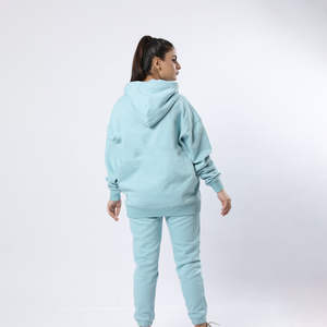 Ensemble de survêtement deux pièces pour femmes en polyester et élasthanne respirant vintage pour le yoga, le fitness, les vêtements de loisirs, coupe ample - Product Image 4