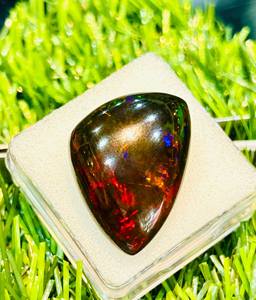 โอปอลสีดำธรรมชาติจากเอธิโอเปีย31.40กะรัตพลอยทรงรีอัญมณีหลวมสำหรับการทำเครื่องประดับ - Product Image 4