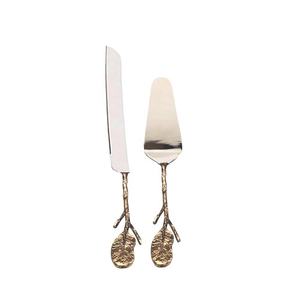 2026 Stainless Steel Golden Luxury <b>Cake</b> <b>Server</b> And Knife With Handmade Handle Design <b>Cake</b> Decoration And <b>Server</b> In Lowest Price - Product Image 5
