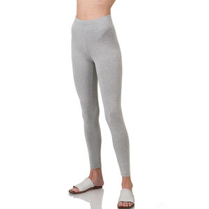 เลกกิ้งขายส่งสั่งทำพิเศษสำหรับผู้หญิง ความยาวระดับข้อเท้า ผ้ายืดสแปนเด็กซ์/โพลีเอสเตอร์ ป้องกันแบคทีเรีย ไร้ตะเข็บ สีเทาเข้ม - Product Image 2