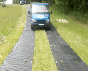 HDPE Ground Protection <b>Floor</b> Mat Heavy Duty <b>Temporary</b> Construction Site Trackway Panel - Product Image 1