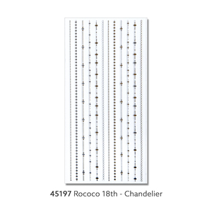 Rococo-pegatinas de aluminio para uñas, decoración de lujo 3d en relieve, diseño único, varias tallas, oro y plata, serie 18, oem odm - Product Image 2