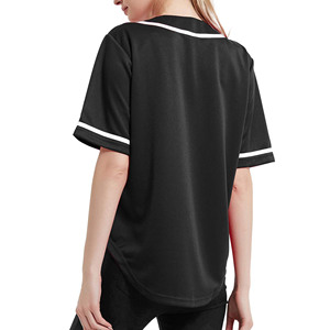 เสื้อเบสบอลแขนสั้นแบบยูนิเซ็กซ์ ปี 2024  รับสกรีนโลโก้ สี ขนาด ตามสั่ง ขายดี กระดุมติด ระบายอากาศ แห้งเร็ว ผ้าโพลีเอสเตอร์ 100% - Product Image 4