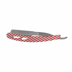 Mejor Empresa Pissco para Herramientas de Barbería, Navaja de Afeitar, Mango de Acero Inoxidable, Navaja de Afeitar Plegable de Filo Recto, Navaja de Afeitar Recta para Barberos - Product Image 1