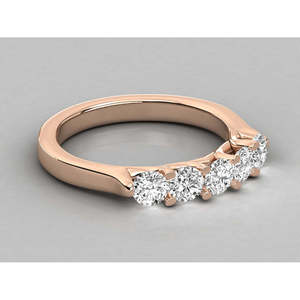 Bague solitaire en or 18 carats avec diamant de laboratoire, unisexe, pour fiançailles et mariage, certifiée IGI, luxe élégant, 1,03 ct, or jaune/rose/blanc - Product Image 1