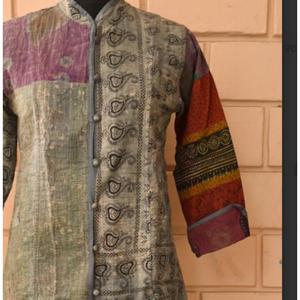 เสื้อแจ็คเก็ตสโตนวอชแขนยาวผ้าฝ้ายปิดด้วยกระดุมสำหรับฤดูใบไม้ร่วงฤดูหนาว - Product Image 3