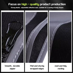 Haute qualité 100% Polyester gilet de sécurité réfléchissant haute visibilité Hi Vis Construction vêtements industriels en gros - Product Image 3