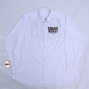 Chemise décontractée à manches longues de luxe pour hommes avec double sérigraphie vêtements en coton Offre Spéciale avec logo avant dos chemises fabriquées en usine - Product Image 5