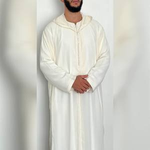 <b>Men's</b> Best Premium Quality Digital Style Loose Anti-Wrinkle Long Sleeve Customized Color Abaya XXL Size Handmade Moroccan <b>Thobe</b> - Product Image 1