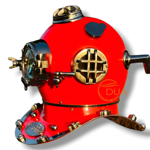 Casco DE BUCEO DE LA Marina DE LOS EE. UU., encanto antiguo náutico de 18 pulgadas, barco marítimo redondo moderno, pieza decorativa, técnica pintada - Product Image 6