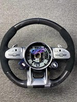 Volant en fibre de carbone personnalisable pour Mercedes-Benz AMG GT G63 W213 W223 W206 W205 W204 A45 GLA45 E63 G65 X290