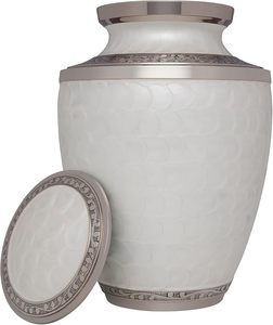 Handmade <b>Large</b> Adult European Style Mosaic Aluminium Glass Cremation <b>Urn</b> Unique Funerals Supply Individual Tiles Applied Burial - Product Image 6