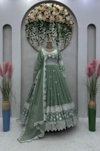 Vêtements traditionnels anarkali Kurtis femmes pakistanaises robe traditionnelle Pathani robe 2024 dernière conception en gros ODM - Product Image 6