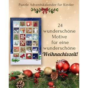 ปฏิทินนับถอยหลังพร้อมปริศนา 24 ชิ้น ชิ้นละ 25 ชิ้น ขนาด 20 x 20 ซม. อุปกรณ์สำหรับกิจกรรมเกม - Product Image 1