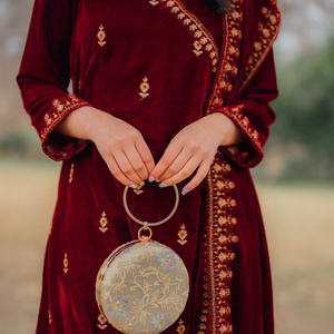 Precioso vestido de terciopelo al por mayor elegante tela suave de alta calidad superventas nueva llegada vestido de novia Cultural fiesta Reversible - Product Image 2