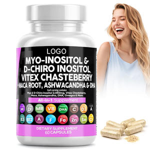 Nuovo Vitex <span class=keywords><strong>Chasteberry</strong></span> Lron acido folico DlM zinco mio-lnositolo rapporto vitamine prenatali capsule per le donne integratore di fertilità - Product Image 1