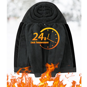 เสื้อฮู้ดดี้ผู้ชายผ้าฟลีซหนานุ่ม 380 กรัม สำหรับฤดูหนาว ผ้าฝ้าย 100% ทรงโอเวอร์ไซส์ พิมพ์ลาย ปักโลโก้  แบบยูนิเซ็กซ์ - Product Image 4