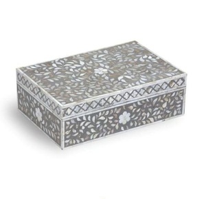 Cadeaux de Noël 2025 Boîte à bijoux en os naturel Multifonctionnelle Forme rectangulaire Boîte de rangement artisanale pour bijoux Au meilleur prix - Product Image 4