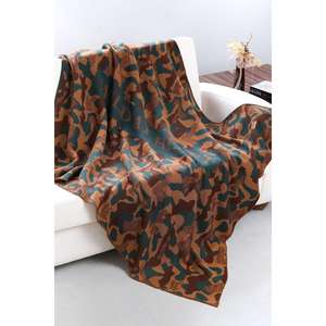 Camouflage Pattern Knitwear Durable <b>Blanket</b> From Turkey for <b>Outdoor</b> and Home Use - Product Image 2