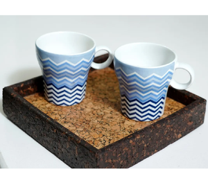 Bandeja de servicio de corcho con bandeja de aceitunas cuadradas elegante hecha a mano para catering, restaurante, hotel, uso doméstico, respetuoso con el medio ambiente - Product Image 5