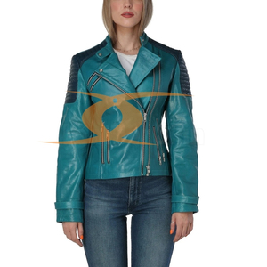 Veste en cuir 100% de qualité supérieure personnalisée pour femmes, veste en cuir véritable, veste en cuir à la mode, vente en gros sur mesure - Product Image 4