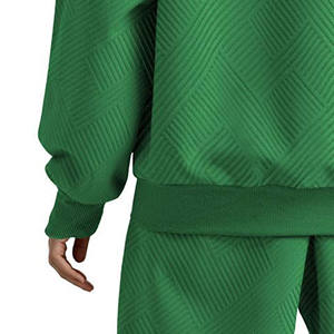 Conjunto de 2 piezas de lana en blanco de fabricante, ropa de calle, chándales acampanados holgados, chándales personalizados, sudaderas con capucha, pantalones de chándal, conjuntos para correr para mujer - Product Image 5