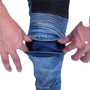 Nouveau design de jeans de moto, pantalon et veste de moto, jeans de course avec protections, fabriqués sur mesure au Pakistan. - Product Image 3