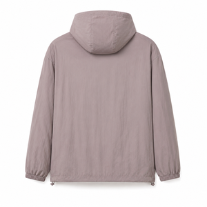 Veste coupe-vent à capuche pour homme personnalisée, légère, en polyester, résistante à l'eau, pour les voyages en plein air, fermeture éclair intégrale, fournisseur en gros OEM ODM UE - Product Image 2