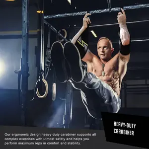 Correas de Sujeción Resistentes para Ejercicios Abdominales, Levantamiento de Pesas, Crossfit, Entrenamiento Abdominal - Product Image 4