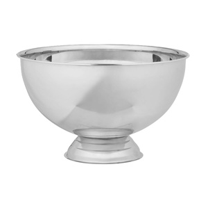 Tabletop Silver Plated Solid Metal Round Champagne Bowl With Base Bar and Wine <b>Ice</b> Bowls for Party Bar Ware Decoration - Product Image 3