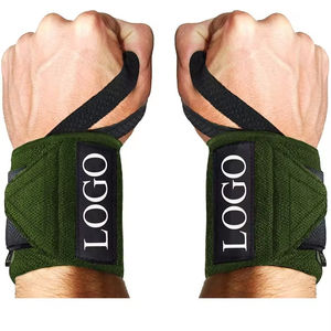 Personalizado Nueva Llegada Culturismo Levantamiento de potencia Muñequeras Levantamiento de pesas Gimnasio Muñequera Ajuste Transpirable Muñequeras - Product Image 1