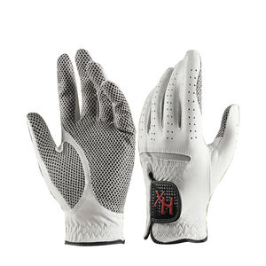 Guantes de golf estampados personalizados unisex de alta calidad hechos de cuero Cabretta Material antideslizante MOQ bajo para uso deportivo - Product Image 1